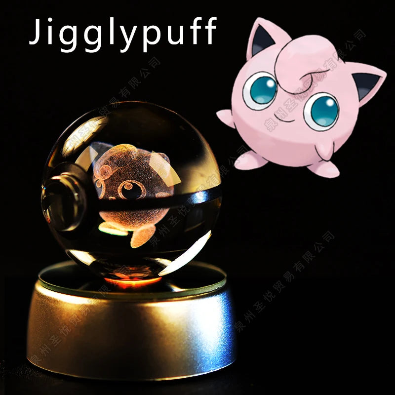 Pokemon Crystal Ball 3D Night Light Lamp