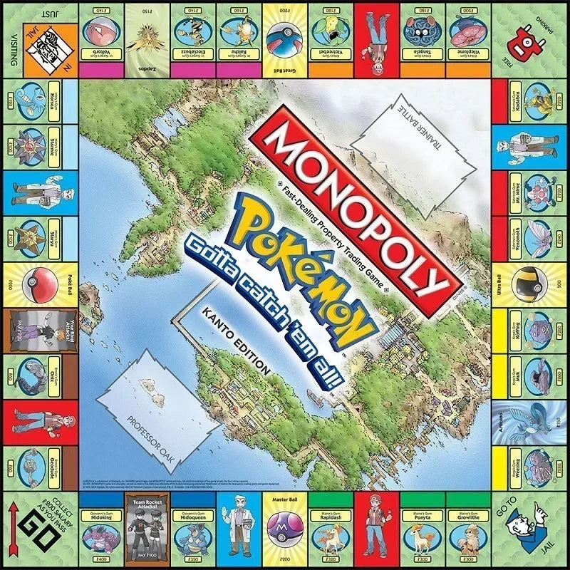 Pokemon Pikachu Monopoly 2-6 Players