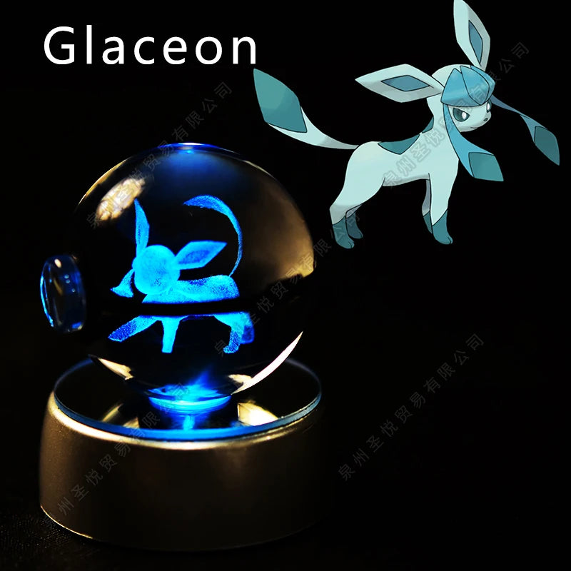 Pokemon Crystal Ball 3D Night Light Lamp