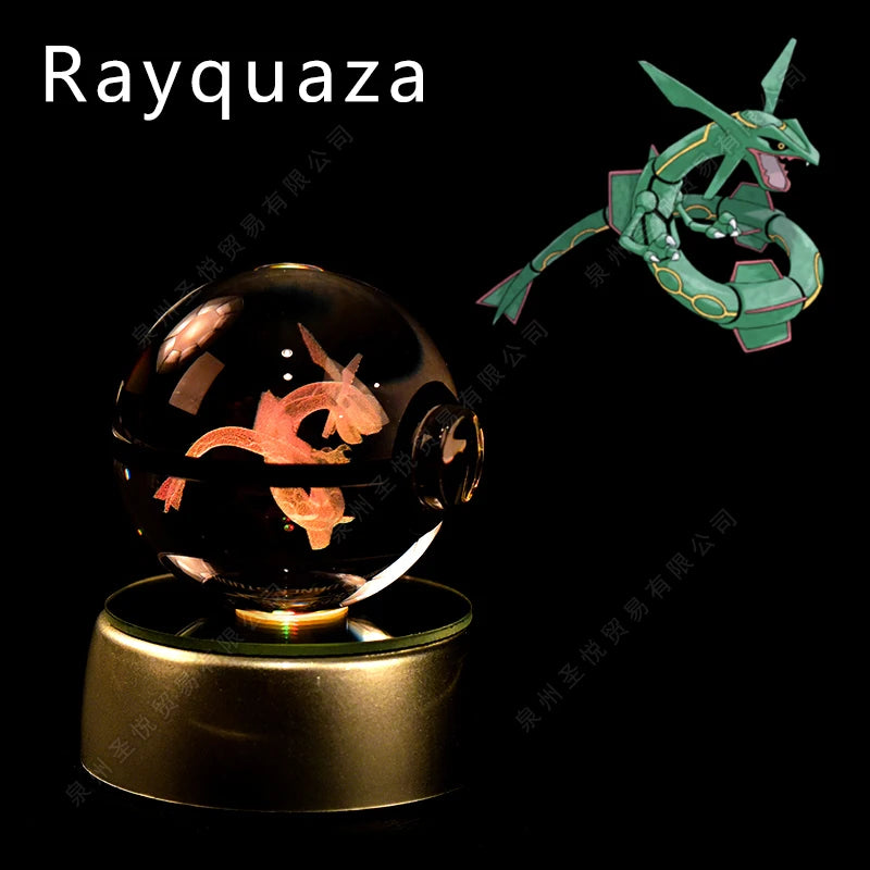 Pokemon Crystal Ball 3D Night Light Lamp