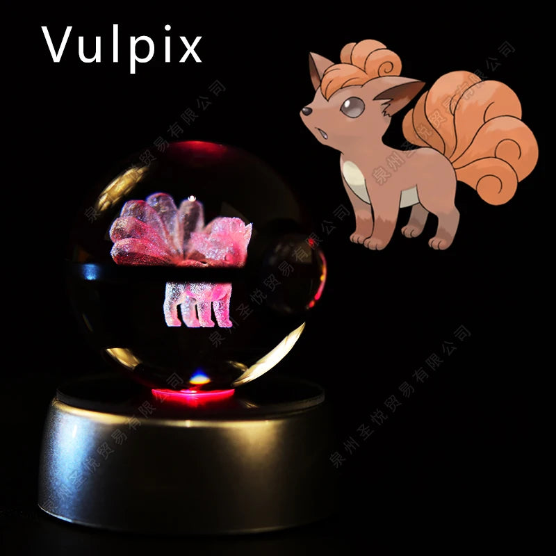 Pokemon Crystal Ball 3D Night Light Lamp