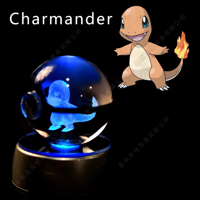Pokemon Crystal Ball 3D Night Light Lamp