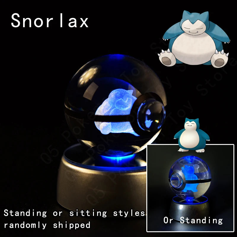 Pokemon Crystal Ball 3D Night Light Lamp