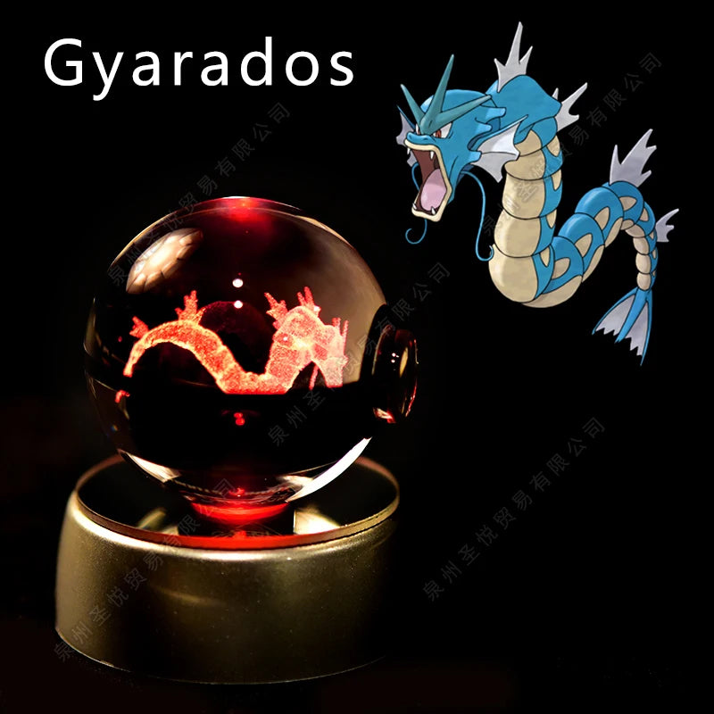 Pokemon Crystal Ball 3D Night Light Lamp