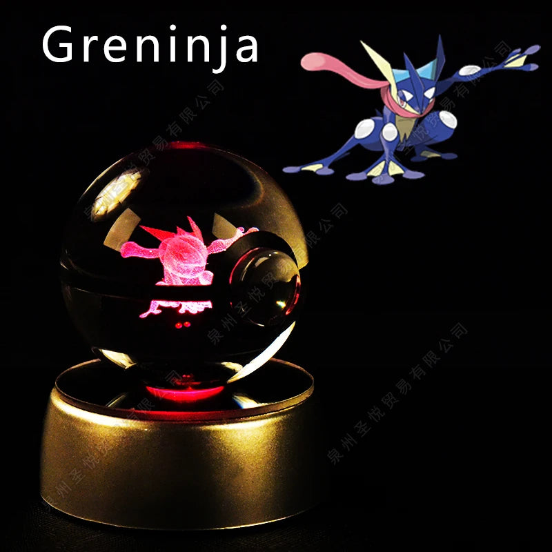 Pokemon Crystal Ball 3D Night Light Lamp